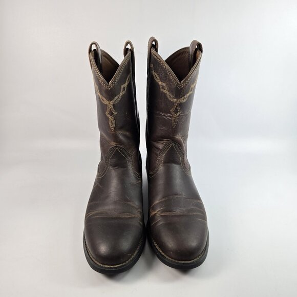 Ariat ATS Womens Western Boots Size 7.5 B Leather Cowboy Riding Classic - Picture 2 of 16